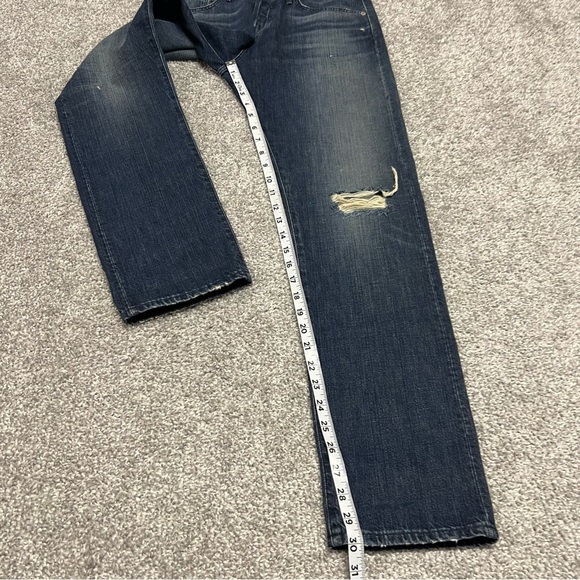 3x1 NYC Jeans Men’s 27 Actual 30x30 Dark Wash Distressed Cotton Pants Denim - Picture 2 of 9